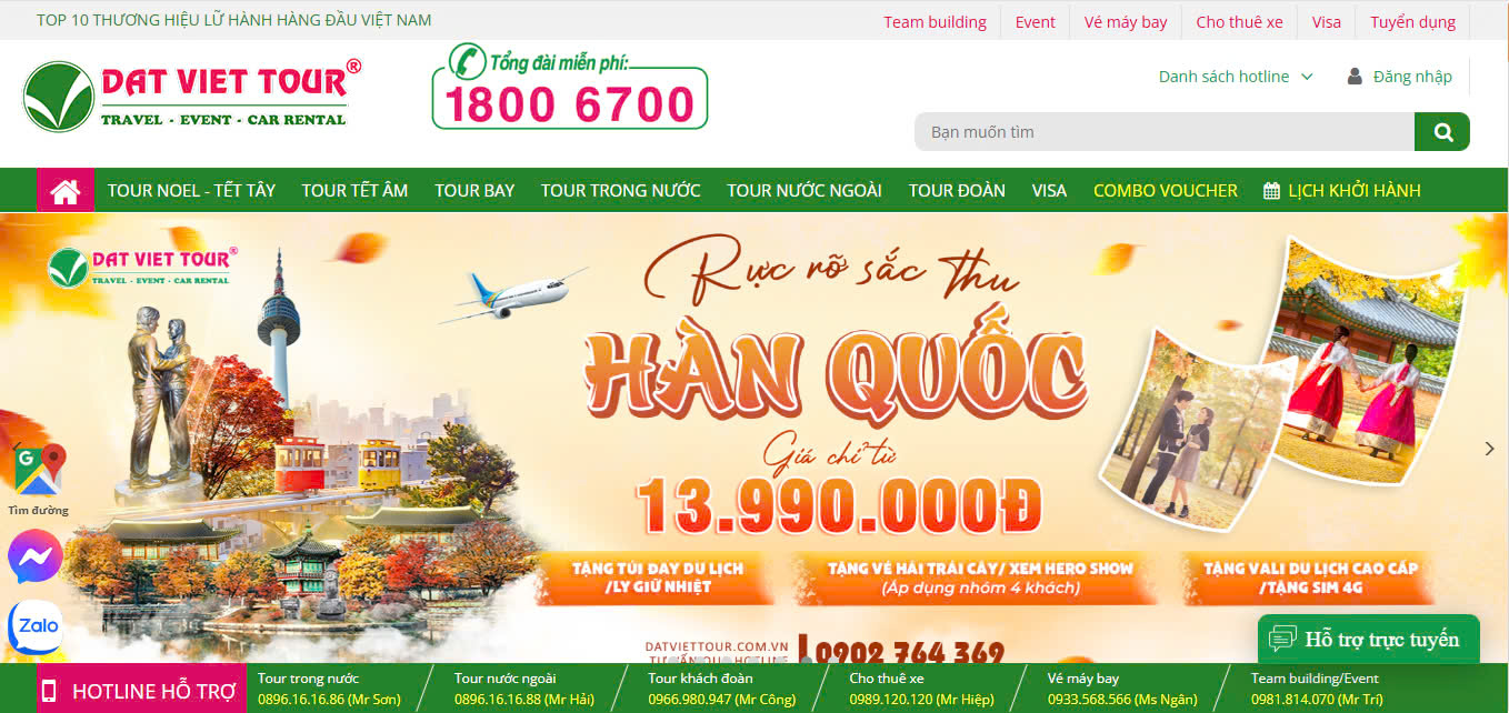 Top 8 mẫu thiết kế website du lịch hàng đầu hiện nay 5 Truy cập tại: Đất Việt Tour