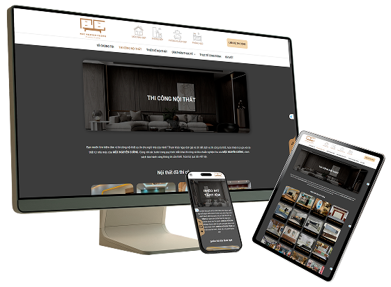 Dự án thiết kế website Mộc Nguyên Cường chuyên nghiệp