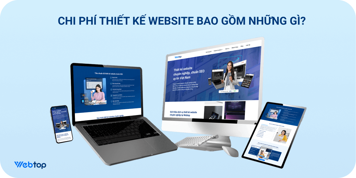 Chi phí thiết kế website bao gồm những gì?